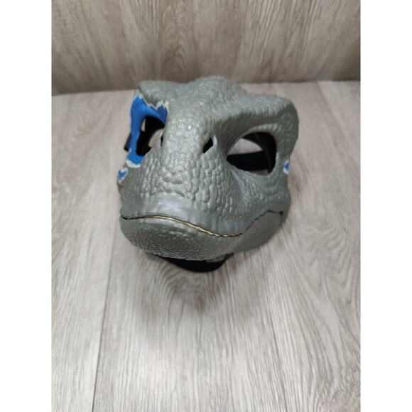 Jurassic World BLUE Velociraptor Mask Raptor Dinosaur Blue Children's Kids Roar! - Picture 8 of 8